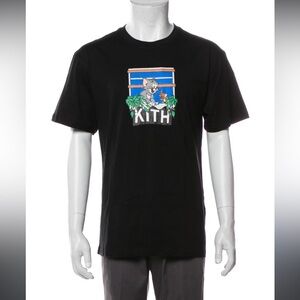 Kith Black Graphic T-Shirt Tom & Jerry